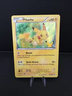 Pokemon Pikachu TCG Holo Promo Card 26/83 20th Anniversary - Image 1