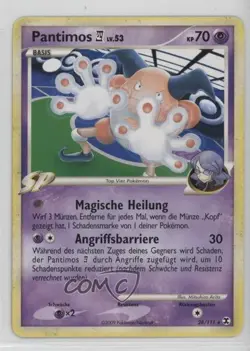 Mr Mime German Pokemon Platinum Rising Rivals #28 2009 - Image 1