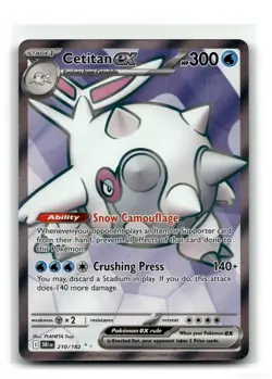 Cetitan ex 210/182 Ultra Rare Destined Rivals Pokemon Near Mint - Image 1