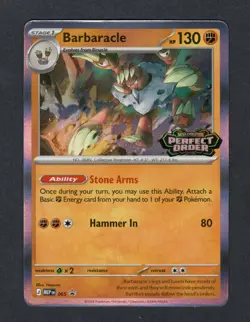 Pokemon TCG - Barbaracle Perfect Order Prerelease Promo 065 HOLO - Image 1