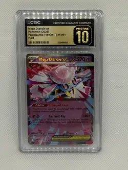 Mega Diancie ex CGC Pristine 10 041/094 Holo Phantasmal Flames 2025 Pokemon TCG - Image 1