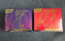 Pokemon TCG Scarlet and Violet Base Set ETB's Koraidon And Miraidon Both Artwork - Image 1