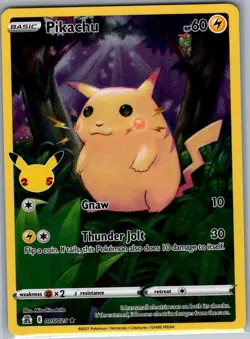 Pikachu 005/025 Celebrations - Pokemon Card - NM - Image 1