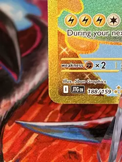 Pokemon TCG Journey Together Iono's Bellibolt EX Hyper Rare Card 188/159 NM - Image 4