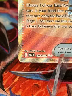Pokemon TCG Mega Evolution Trainer Holo Card 175/132 Rare Candy NM - Image 4