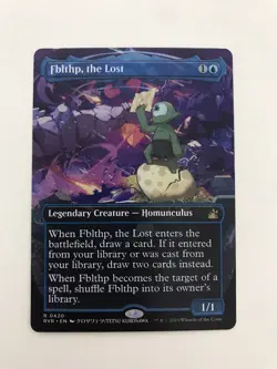 Fblthp the Lost Anime Extended Borderless MTG Magic Gathering Card NM Mint RVR - Image 1