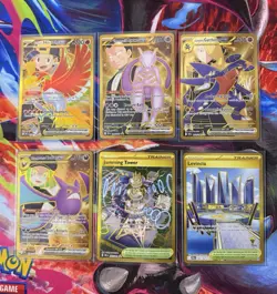 Pokemon Destined Rivals, Complete Set Of 6 Hyper Rare Gold Cards. 239-244! - Image 1