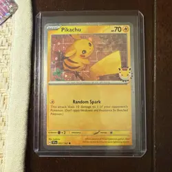 Pikachu 051/162 Cosmos Holo TEF Pokemon Day 2026 Stamped Promo - Image 1