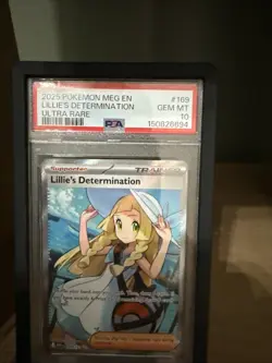 PSA 10 LILLIE'S DETERMINATION 169 MEGA EVOLUTIONS ULTRA RARE TRAINER POKEMON - Image 3