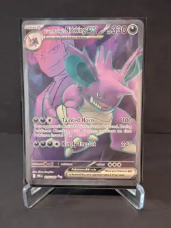 Pokemon Destined Rivals English - Team Rockets Nidoking ex Full Art 216/182 - Image 1