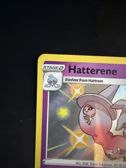 Hatterene SV056/SV122 Shiny Vault Holo Shining Fates Pokemon NM - Image 2