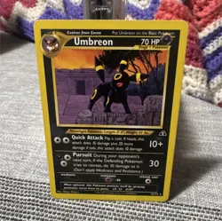 Pokemon Umbreon 32/75 Neo Discovery Rare Regular English 70 HP Stage 1 Card - Image 1
