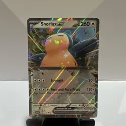 Snorlax ex 076/131 Sv: Prismatic Evolutions Double Rare Holo 260 HP Pokemon TCG - Image 1