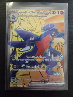Cynthia's Garchomp ex 215/182 Pokemon Destined Rivals Ultra Rare Near Mint - Image 1