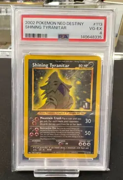 PSA 4 2002 Pokemon Neo Destiny #113 Shining Tyranitar Holo - Image 1
