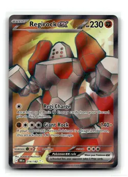 Regirock ex 214/182 Ultra Rare Destined Rivals Pokemon Near Mint - Image 1