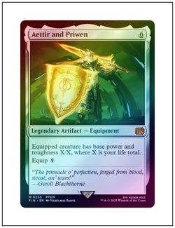 1x Aettir and Priwen, Foil, Final Fantasy, Magic MTG NM - Image 1