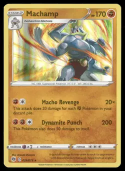 Machamp 026/073 Holo Rare Champion's Path Pokemon NM/M - Image 1
