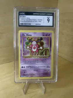 Pokemon Mr. Mime 013/034 CGC Graded Mint 9 - Image 1