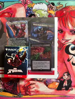 MTG Spider-Man - Welcome Deck Green + Behold the Sinister Six Promo PAX Bundle - Image 1