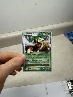 Pokemon TCG Diamond and Pearl Torterra LV.X DP09 Holo Promo Card - Image 1