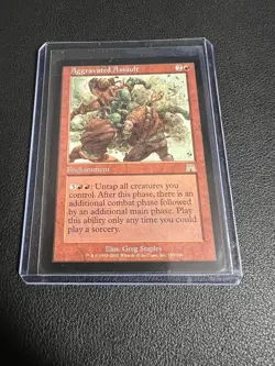 MTG Aggravated Assault Onslaught Regular Rare (MTG796) - Image 1