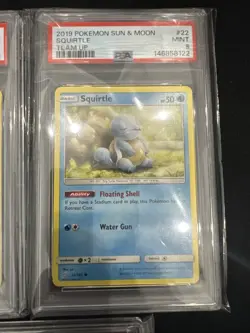 lot of 3 psa 9 Graded pokemon Cards From 2019 Team Up - Image 3