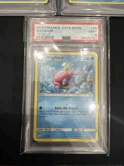 lot of 3 psa 9 Graded pokemon Cards From 2019 Team Up - Image 4