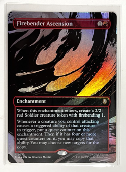 MTG – Avatar – Firebender Ascension Borderless Foil - Rare 0312 - Image 1