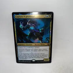 Captain N'ghathrod Battle for Baldur's Gate Magic The Gathering Creased Corner - Image 1
