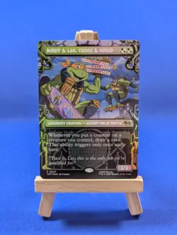 MTG TMNT tmt - Mikey & Leo, Chaos & Order - rare - 247/320 - Foil - Image 1