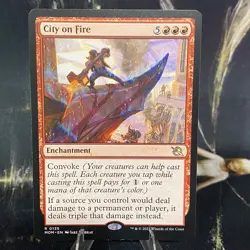 Magic the Gathering - City on Fire - LP - 135/558 - March of the Machine - MTG - Image 1