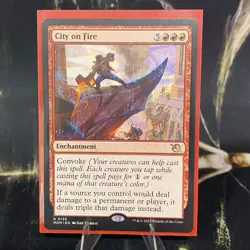 Magic the Gathering - City on Fire - LP - 135/558 - March of the Machine - MTG - Image 3