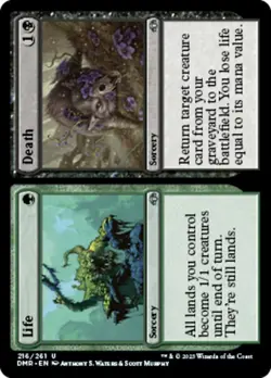 x4 Life // Death U MTG Dominaria Remastered M/NM, English - Image 1