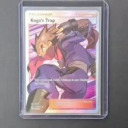 Koga's Trap Full Art Holo Ultra Rare 211/214 SM-Unbroken Bonds English 2019 - Image 1