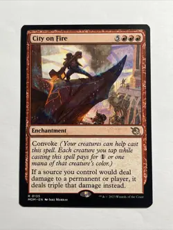 MTG City on Fire ** March of the Machine ** English (NM) - Image 1