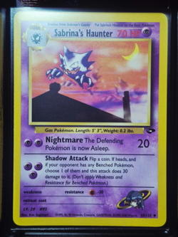 Sabrina's Haunter Pokemon TCG #55/132 Gym Challenge NM - Image 1