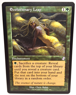 MTG Evolutionary Leap Special Enchantment Time Spiral Remastered 362 - 182 - Image 1