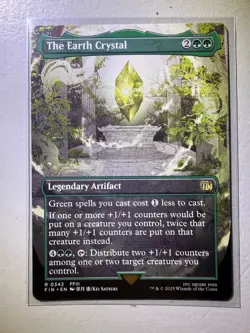 The Earth Crystal (Borderless) Final Fantasy Regular - Rare 0342 - (NM) - Image 1