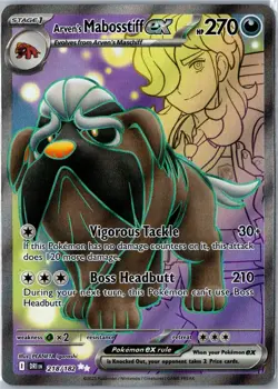 Arven's Mabosstiff ex Ultra Rare 218/182 Destined Rivals Near Mint - Image 1