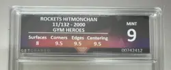 Pokemon Rocket’s Hitmonchan 11/132 Gym Heroes 2000 Holo Rare Get Graded mint 9 - Image 3