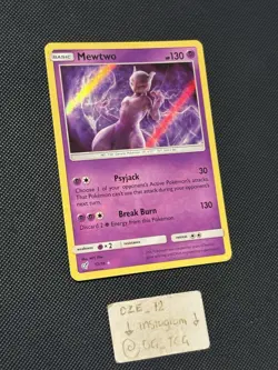 Pokemon Detective Pikachu - Mewtwo - 12/18 - Holo Rare - LP/MP - Image 3