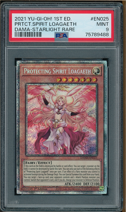 PSA 9 Yu-Gi-Oh! Protecting Spirit Loagaeth BODE Starlight - Image 1