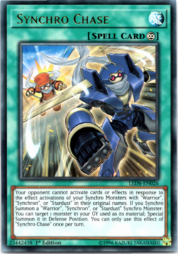 Synchro Chase - LED6-EN026 - Ultra Rare - 1st Edition Yugioh - Image 1