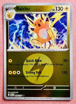 Raichu (Energy Symbol) 056/217 Reverse Ascended Heroes | Pokemon TCG Card | NM - Image 1