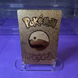 Pokemon Pikachu Mega Diancie Cosplay Gold Foil Metal Card 291 700 HP - Image 2