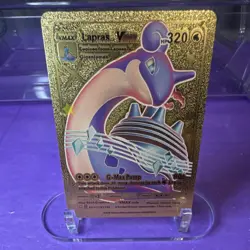 Pokemon Lapras VMAX Gold Foil Card - Image 1