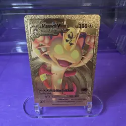 Pokemon Meowth VMAX Gold Foil Card - Image 1