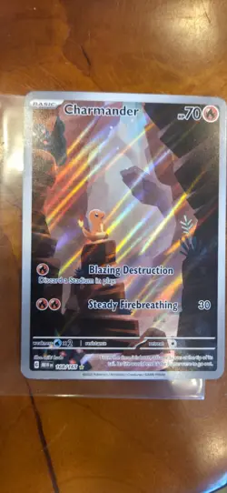 Charmander Illustration Rare 168/165 SV 151 English Pokemon Card TCG NM - Image 1