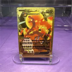 Pokemon Charizard VMAX Gold Metal Promo Holo Card SWSH261 330 HP - Image 1